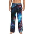 thumbnail image 1 of Yiaed Modern Colorful Eyes Print Men's Lounge Pants, Loose PJ Bottoms, Long Pajama Pants for Men-X-Large, 1 of 5