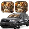 thumbnail image 1 of Yiaed Modern Floral Guinea Pig Print Car Front Windshield Sun Shade,Foldable Anti-UV Car Sunshade for Front Window for Most Vehicles-Small, 1 of 5