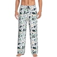 thumbnail image 1 of Yiaed Modern Industry Print Men's Lounge Pants, Loose PJ Bottoms, Long Pajama Pants for Men-XX-Large, 1 of 5