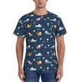 thumbnail image 1 of Yiaed Modern Modern Excavator Print Mens Short Sleeve Tight Fit T-Shirt, Crewneck Casual Tee-Medium, 1 of 5