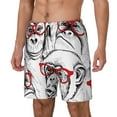 thumbnail image 1 of Yiaed Monkey Print Mens Swim Trunks Bathing Suit Compression Liner Beach Swim Shorts Swimwear Quick Dry Zipper Pocket No-Chafing Board Short-X-Large, 1 of 6