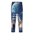 thumbnail image 1 of Yiaed Moonlit Night Sea Sailboat Print Teenagers' Lounge Pants, Loose PJ Bottoms, Long Pajama Pants for Men-XS(5-6), 1 of 6