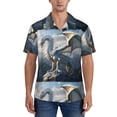 thumbnail image 1 of Yiaed Mountain White Dragon Print Hawaiian Shirt for Men Short Sleeve Button Down Shirts Beach Shirts for Men-Medium, 1 of 5