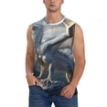 thumbnail image 1 of Yiaed Mountain White Dragon Print Men's Singlet Vests Summer Running Muscle Tank Tops Gym Undershirt Round Neck Sleeveless for man, 1 of 5