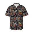 thumbnail image 1 of Yiaed Multicolored Butterflies C Print Hawaiian Shirt for Men Short Sleeve Button Down Shirts Beach Shirts for Men,Large, 1 of 7