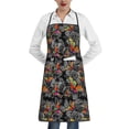 thumbnail image 1 of Yiaed Multicolored Butterflies C Print Kitchen Apron with Hand Wipe Pockets,Big Pocket,Aprons for Women with Pockets, Waterproof for Cooking Baking, 1 of 7