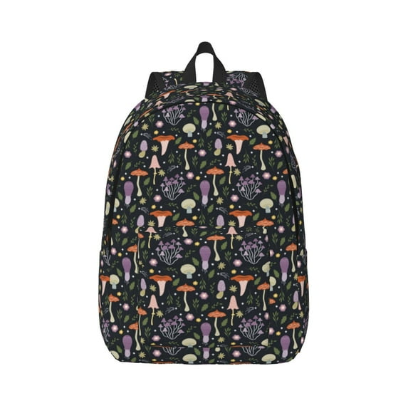 Yiaed Mushroom Print Backpack, Premium Laptop Backpack, Travel Backpack for Women, Lightweight Backpacks, Comfortable Back Pack-Small