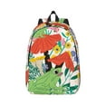 thumbnail image 1 of Yiaed Mushroom and Frogs Print Backpack, Premium Laptop Backpack, Travel Backpack for Women, Lightweight Backpacks, Comfortable Back Pack-Medium, 1 of 7