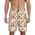 thumbnail image 1 of Yiaed Mushroom for Men's Soft Sleep Pajama Short Lounging Pajama Shorts-3X-Large, 1 of 8