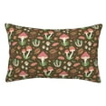 thumbnail image 1 of Yiaed Mushrooms And Autumn Leaves Print Brushed Microfiber Envelope Pillowcases, Standard,Envelope Closure Pillow Cases(No pillow core)-14"x20", 1 of 6