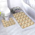 thumbnail image 1 of Yiaed Mushrooms And Rainbows Peace Print Bathroom Mat Set 2 Pieces Mat Anti-Skid Pad Ultra Soft and Absorbent Bathroom Bath Mat Contour Bath Rugs for Toilet Base, 1 of 1