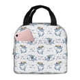 thumbnail image 1 of Yiaed Music Shark Print Insulated Lunch Bag Reusable Cute Tote Lunch Box, Leakproof Cooler Lunch Bags for Work Office Travel School Picnic, 1 of 5