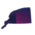 thumbnail image 1 of Yiaed Neon Glitter Print Turban Hat for Women Men Comfortable Adjustable Cleaning Working Cap with Sweatband, 1 of 4