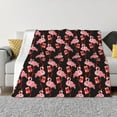 thumbnail image 1 of Yiaed New Year Flamingo Print Blanket Throw Blanket Soft Cozy Flannel Blanket for Home Bed Sofa Couch Chair-40"x30", 1 of 6