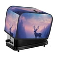 thumbnail image 1 of Yiaed Night Sky Elk Print Two Slice Bread Machine Cover, Universal Size Kitchen Appliance Cover for Bread Machine,Bread Machine Cover, 1 of 7