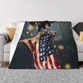 thumbnail image 1 of Yiaed North American Bald Eagle1 Print Blanket Throw Blanket Soft Cozy Flannel Blanket for Home Bed Sofa Couch Chair-40"x30", 1 of 6
