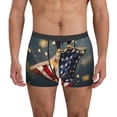 thumbnail image 1 of Yiaed North American Bald Eagle1 Print Men's Soft Cotton Boxer Shorts Breathable Boxers Underwear Moisture-Wicking Underwear Stretch Boxer Briefs for Man-XX-Large, 1 of 5