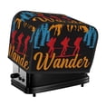 thumbnail image 1 of Yiaed Not All Who Wander Are Lost Hiking Print Two Slice Bread Machine Cover, Universal Size Kitchen Appliance Cover for Bread Machine,Bread Machine Cover, 1 of 1