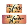 thumbnail image 1 of Yiaed Not All Who Wander Are Lost Kitchen Rugs Sets of 2 Kitchen Mats Cushioned Anti Fatigue Kitchen Rug Tapetes Para Cocina for Sink,Laundry Room, 1 of 6