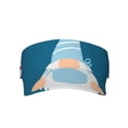 thumbnail image 1 of Yiaed Nurse Doctor Gnomes Print Sport Sun Visor Hats Adjustable Empty Top Baseball Cap Cotton Ball Caps for Women and Men, 1 of 1