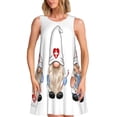 thumbnail image 1 of Yiaed Nurse doctor gnome Print Women's Sleeveless Dress, Loose Fit Summer Dress, Casual Sleeveless Dress for Women, 1 of 7