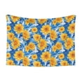 thumbnail image 1 of Yiaed Ocean Wave Sunflower Print Dog Blankets-Cat Blanket Washable for Couch Protection,Puppy Blanket, Soft Plush Reversible Throw Furniture Protector-Medium, 1 of 8