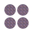 thumbnail image 1 of Yiaed Octopus and flower Print Leather Coasters for Drinks - Cup Coasters Coffee Table Kitchen Table Bar, Home & Office Gifts Handmade Drink Coasters-Round Shape, 1 of 6