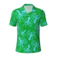 thumbnail image 1 of Yiaed Octopus1Print Men's Short Sleeve Polo Shirt,Golf Polo for Men Three-Button Golf Shirt Athletic Casual Collared T-Shirt- Large, 1 of 7