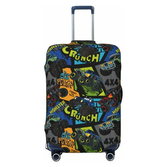 Yiaed Off-Road Vehicle Print Travel Luggage Cover Suitcase Protector Fits 18-32 Inch Luggage Wheel Covers Patterned Elastic Luggage Anti-scratch(No luggage)-Small