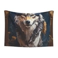 thumbnail image 1 of Yiaed Oil Painting Tribal Wolf Print Dog Blankets-Cat Blanket Washable for Couch Protection,Puppy Blanket, Soft Plush Reversible Throw Furniture Protector-Large, 1 of 8