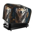 Yiaed Oil Painting Tribal Wolf Print Two Slice Bread Machine Cover