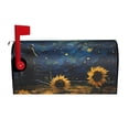 thumbnail image 1 of Yiaed Oil Starry Sky Sunflower Print Mailbox Covers, Magnetic Mailbox Cover, Mail Box Covers for Garden Outdoor Decor Box Covers-21x18 in, 1 of 8