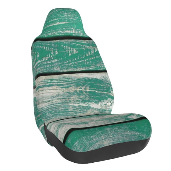 Yiaed Old Green Wooden Print Car Seat Covers,Universal Auto Seats Protector Fits for Car,SUV Sedan,Truck,Automotive Seat Covers & Accessories