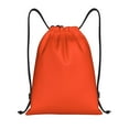 thumbnail image 1 of Yiaed Orange Print Drawstring Bags Drawstring Backpack Bulk String Back Pack Gym Sport Bag-Medium, 1 of 5
