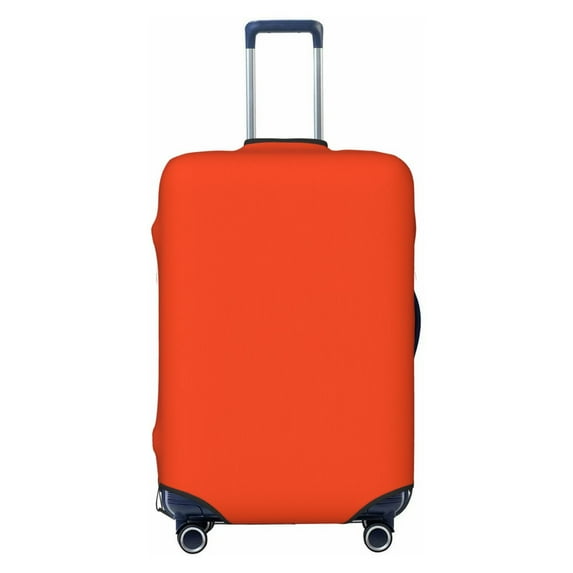 Yiaed Orange Print Travel Luggage Cover Suitcase Protector Fits 18-32 Inch Luggage Wheel Covers Patterned Elastic Luggage Anti-scratch(No luggage)-Large