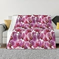 thumbnail image 1 of Yiaed Orchids Flowers Print Blanket Throw Blanket Soft Cozy Flannel Blanket for Home Bed Sofa Couch Chair-40"x30", 1 of 6