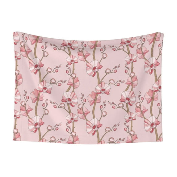 Yiaed Orchids Flowers Print Dog Blankets-Cat Blanket Washable for Couch Protection,Puppy Blanket, Soft Plush Reversible Throw Furniture Protector-Large