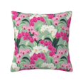 thumbnail image 1 of Yiaed Orchids Flowers Print Pillow Covers Super Soft Decorative Square Throw Pillow Covers Case Cushion Covers for Sofa Couch Bedroom Car Decor（No pillow core）-24"x24", 1 of 7