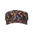 thumbnail image 1 of Yiaed Orchids Flowers Print Sport Sun Visor Hats Adjustable Empty Top Baseball Cap Cotton Ball Caps for Women and Men, 1 of 5