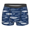 thumbnail image 1 of Yiaed Ornamental Fish Print Men's Soft Cotton Boxer Shorts Breathable Boxers Underwear Moisture-Wicking Underwear Stretch Boxer Briefs for Man-Medium, 1 of 5