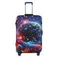 thumbnail image 1 of Yiaed Outer Space Floating Numbers And Letters Print Travel Luggage Cover Suitcase Protector Fits 18-32 Inch Luggage Wheel Covers Patterned Elastic Luggage Anti-scratch（No luggage）-Large, 1 of 5