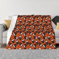 thumbnail image 1 of Yiaed Owls And Boo Print Blanket Throw Blanket Soft Cozy Flannel Blanket for Home Bed Sofa Couch Chair-60"x50", 1 of 6