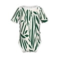 thumbnail image 1 of Yiaed Palm Branch With Leaves Print Infant Climbing Short Sleeve Onesie One-Piece Baby Bodysuit Clothes 0-12 Months -18 Months, 1 of 6