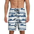 thumbnail image 1 of Yiaed Palm Tree for Men's Soft Sleep Pajama Short Lounging Pajama Shorts-Medium, 1 of 8
