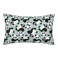 thumbnail image 1 of Yiaed Panda And Eucalyptus Print Brushed Microfiber Envelope Pillowcases, Standard,Envelope Closure Pillow Cases(Without Pillow Core)-20"x30", 1 of 6