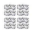thumbnail image 1 of Yiaed Panda Bear1 Print Leather Coasters for Drinks - Cup Coasters Coffee Table Kitchen Table Bar, Home & Office Gifts Handmade Drink Coasters-Square, 1 of 6