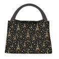 thumbnail image 1 of Yiaed Paris Romantic Print Lunch box lunch bag Portable Insulated Lunch Box for Women Men Cooler Tote Bag with Front Pocket for Work Picnic Travel, 1 of 6