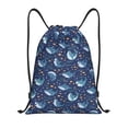 thumbnail image 1 of Yiaed Party Shark Cut Print Drawstring Bags Drawstring Backpack Bulk String Back Pack Gym Sport Bag-Medium, 1 of 5