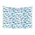 Yiaed Party Shark Cute Print Dog BlanketsCat Blanket Washable for