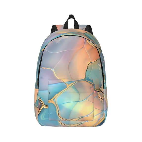 Yiaed Pastel Abstract Fluid Art Print Backpack, Premium Laptop Backpack, Travel Backpack for Women, Lightweight Backpacks, Comfortable Back Pack-Medium